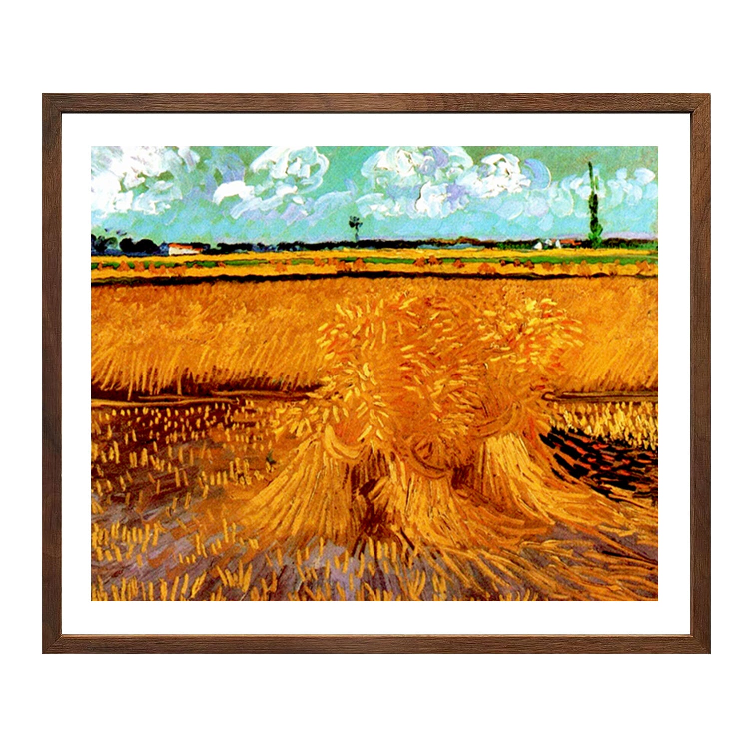 Vincent Van Gogh The Wheat Field With The Alpilles Foothills Wall Art Van Gogh Poster