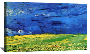 Wheat Field at Auvers with White House Canvas Art