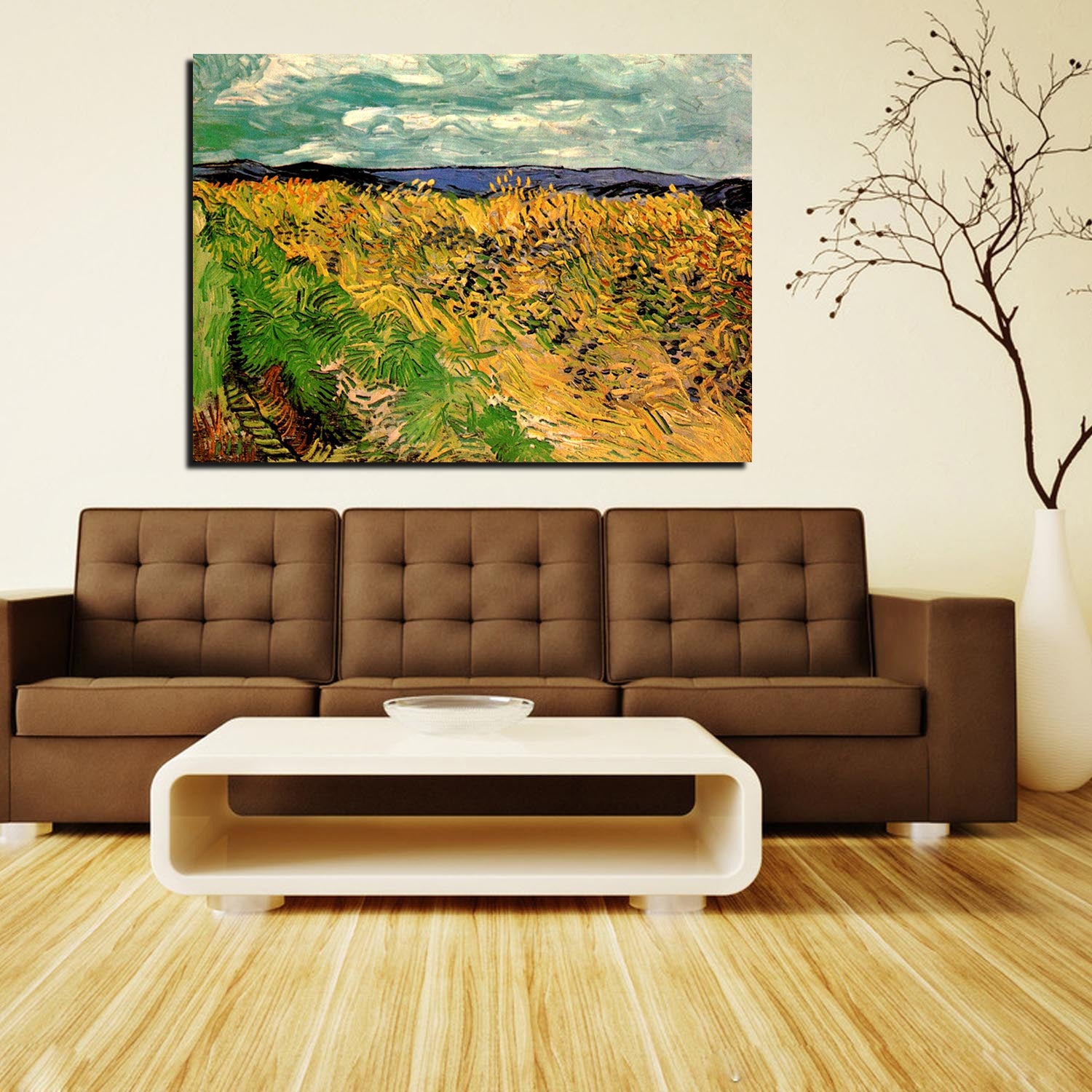 Wheat Field with Cornflowers Canvas Art