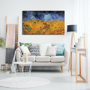 Wheat Field with Crows Canvas Art