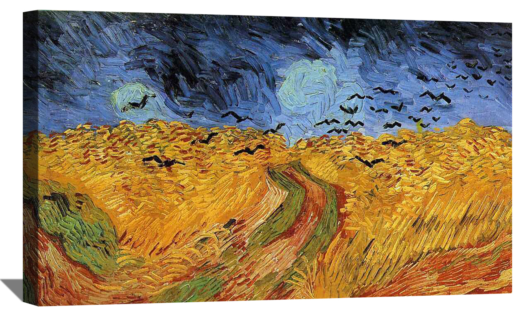 Wheat Field with Crows Canvas Art