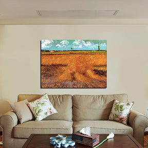 Wheat Field with Sheaves Canvas Art