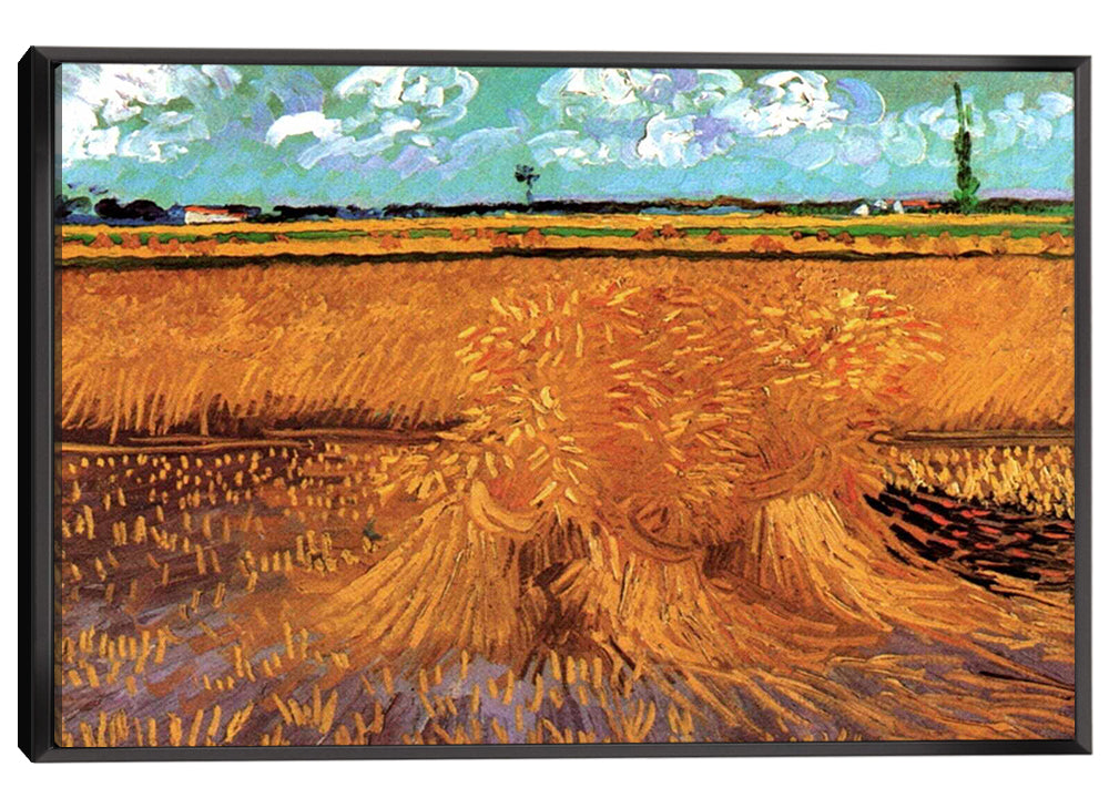 Wheat Field with Sheaves Canvas Art