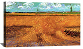Wheat Field with Sheaves Canvas Art