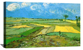 Wheat Fields at Auvers Under Clouded Sky Canvas Art