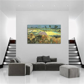 Wheat Fields near Auvers Canvas Art