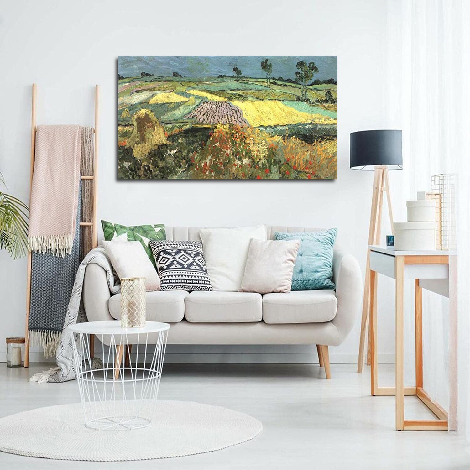 Wheat Fields near Auvers Canvas Art