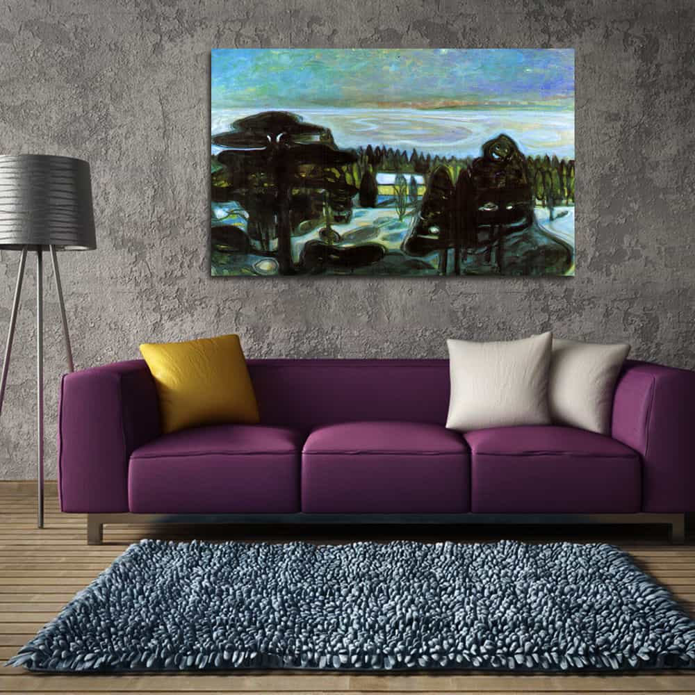 White Night Canvas Art