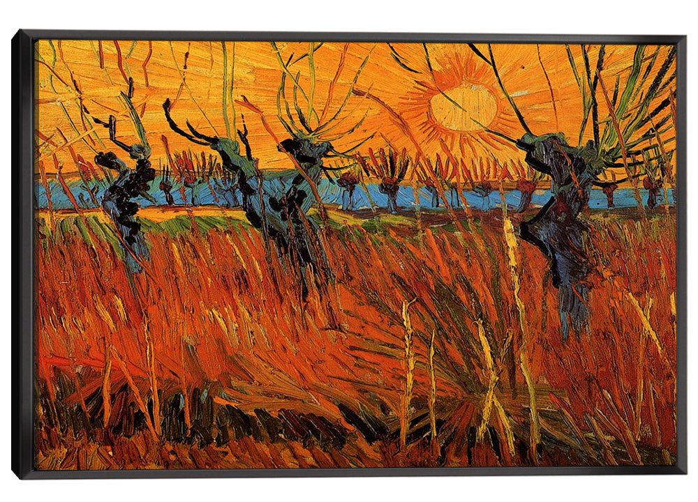 Willows at Sunset Canvas Art