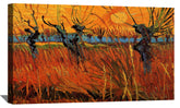 Willows at Sunset Canvas Art