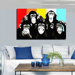 Wise Monkey Canvas Art
