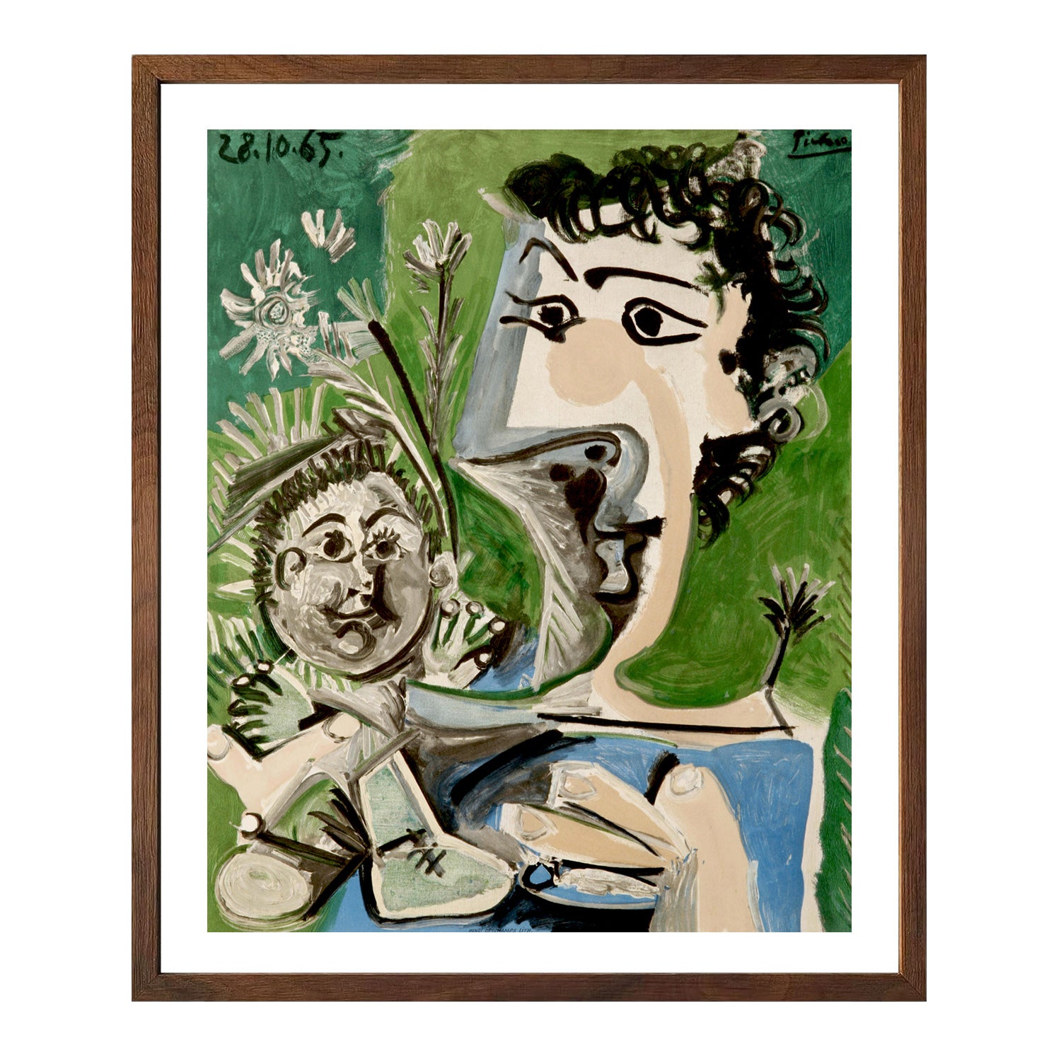 Pablo Picasso Wall Art Woman And Child Poster Framed Art