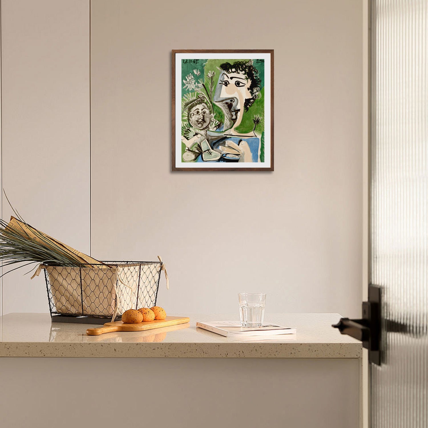 Pablo Picasso Wall Art Woman And Child Poster Framed Art