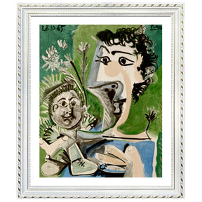 Pablo Picasso Wall Art Woman And Child Poster Framed Art