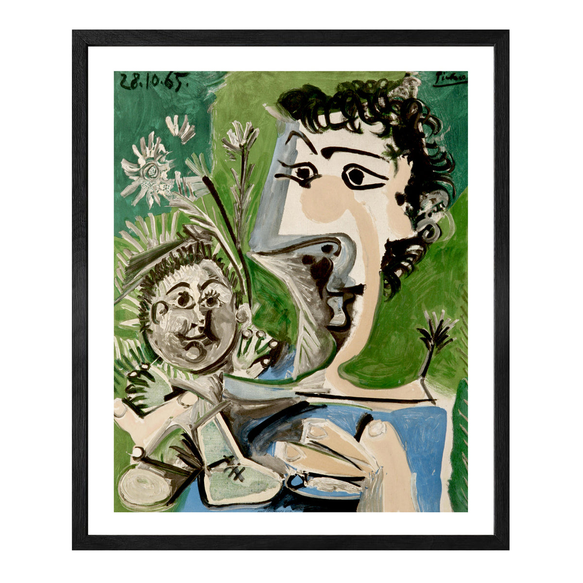 Pablo Picasso Wall Art Woman And Child Poster Framed Art