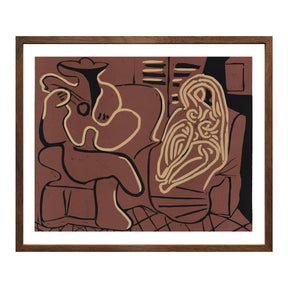 Pablo Picasso Wall Art Woman In An Armchair Poster Framed Art