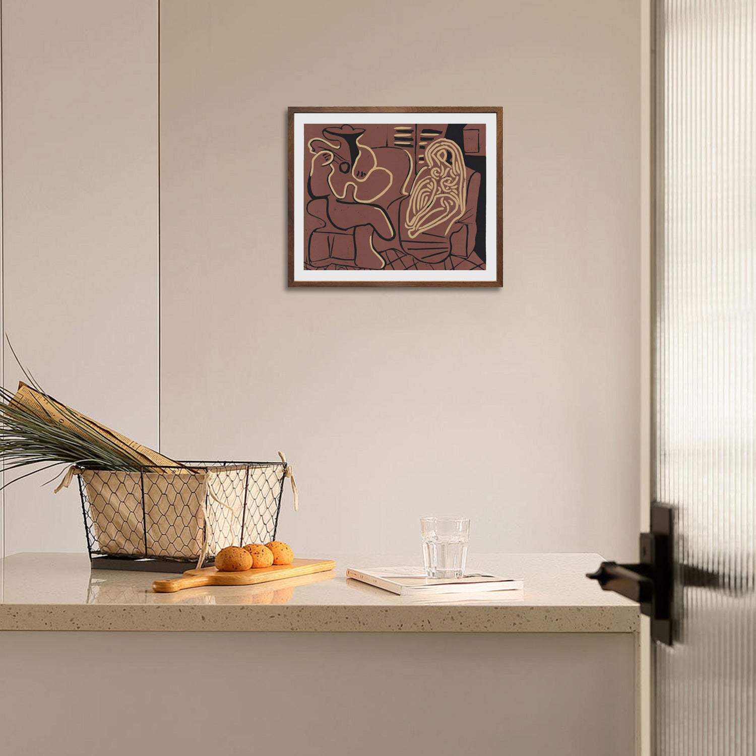 Pablo Picasso Wall Art Woman In An Armchair Poster Framed Art