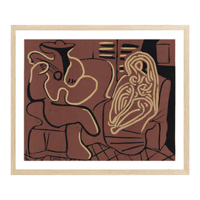 Pablo Picasso Wall Art Woman In An Armchair Poster Framed Art