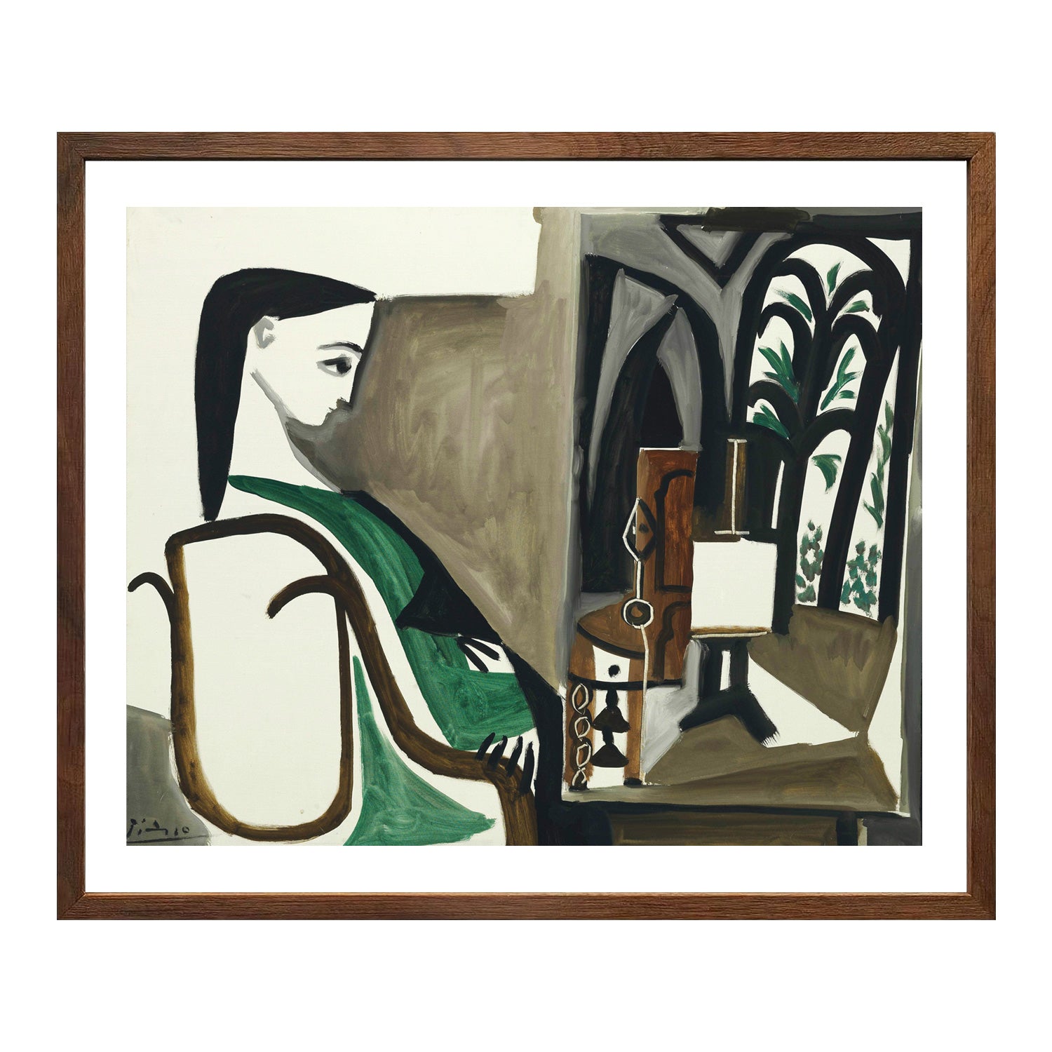 Pablo Picasso Wall Art Woman In The Workshop Poster Framed Art