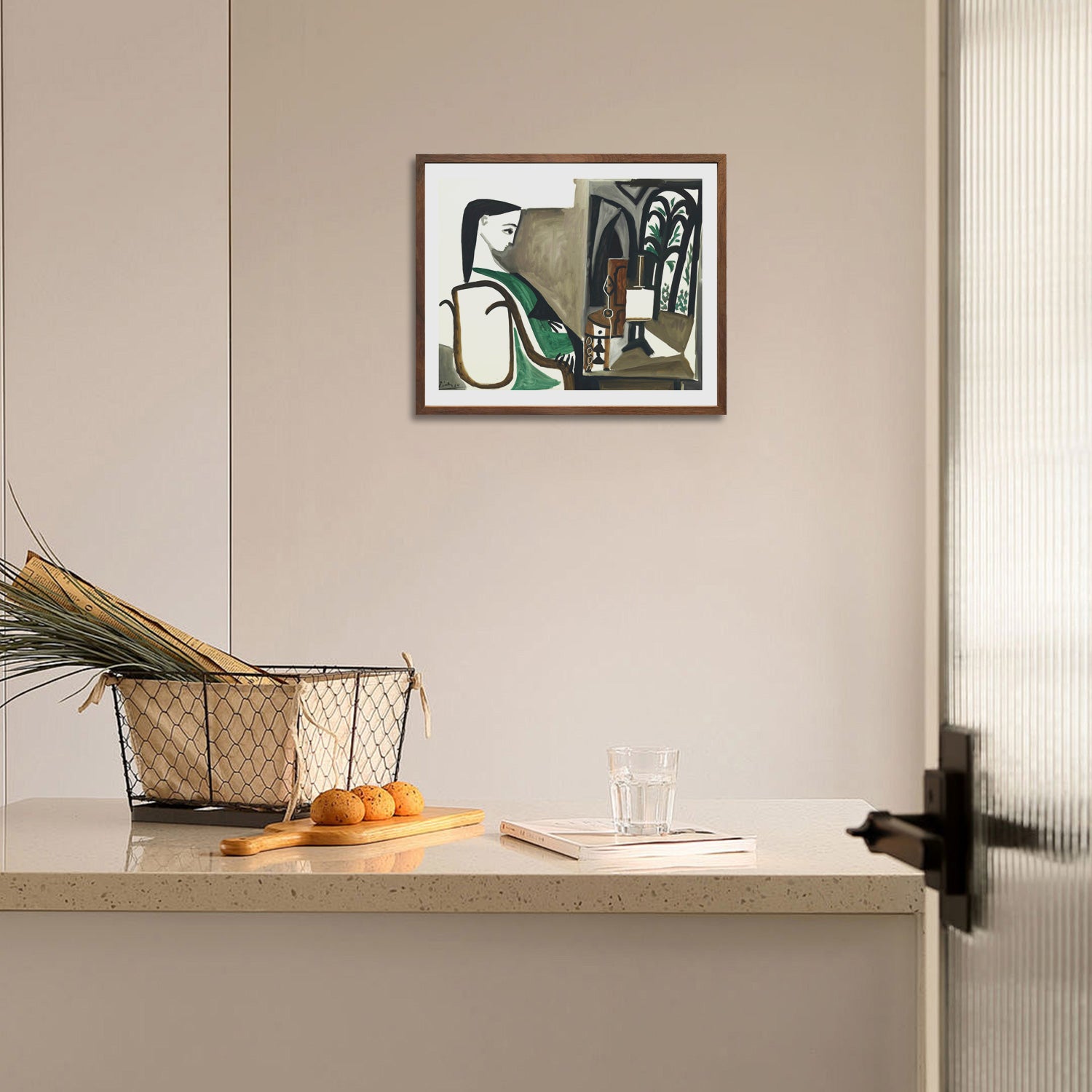 Pablo Picasso Wall Art Woman In The Workshop Poster Framed Art