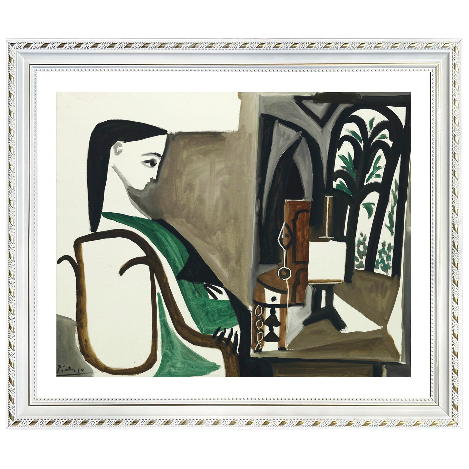 Pablo Picasso Wall Art Woman In The Workshop Poster Framed Art