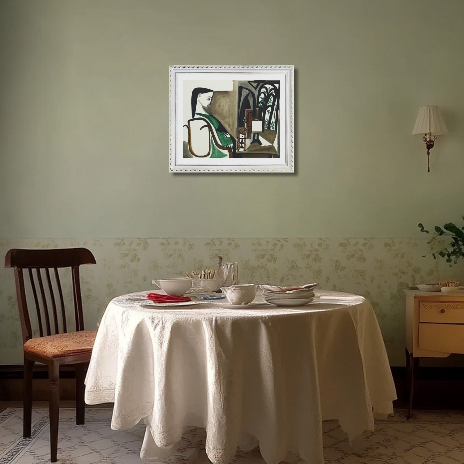 Pablo Picasso Wall Art Woman In The Workshop Poster Framed Art