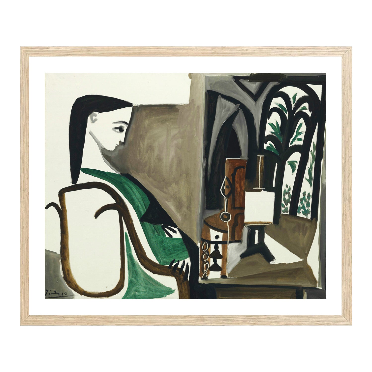 Pablo Picasso Wall Art Woman In The Workshop Poster Framed Art