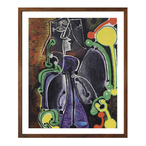 Pablo Picasso Wall Art Woman Seated Poster Framed Art