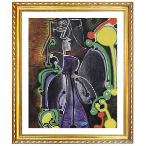 Pablo Picasso Wall Art Woman Seated Poster Framed Art