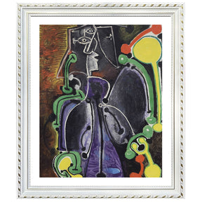 Pablo Picasso Wall Art Woman Seated Poster Framed Art
