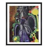 Pablo Picasso Wall Art Woman Seated Poster Framed Art