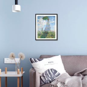 Claude Monet Wall Art Woman With A Parasol Poster Framed
