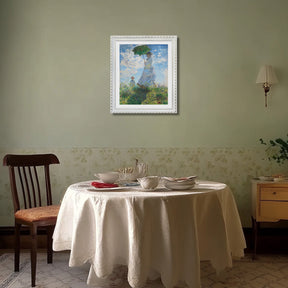 Claude Monet Wall Art Woman With A Parasol In The Garden In Argenteuil Poster Framed