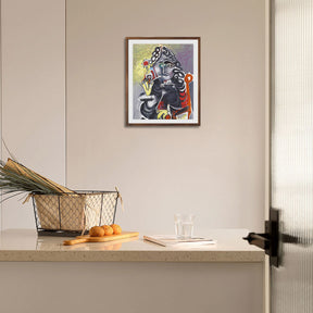 Pablo Picasso Wall Art Woman With Curling Hair Poster Framed Art