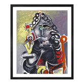Pablo Picasso Wall Art Woman With Curling Hair Poster Framed Art