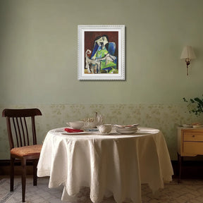 Pablo Picasso Wall Art Woman With Dog Poster Framed Art