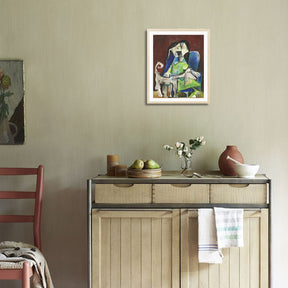 Pablo Picasso Wall Art Woman With Dog Poster Framed Art