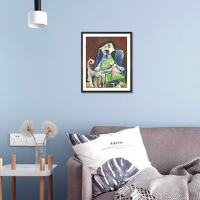 Pablo Picasso Wall Art Woman With Dog Poster Framed Art