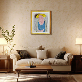 Pablo Picasso Wall Art Woman With Yellow Hat Poster Framed Art