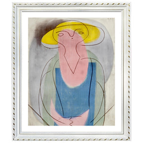 Pablo Picasso Wall Art Woman With Yellow Hat Poster Framed Art