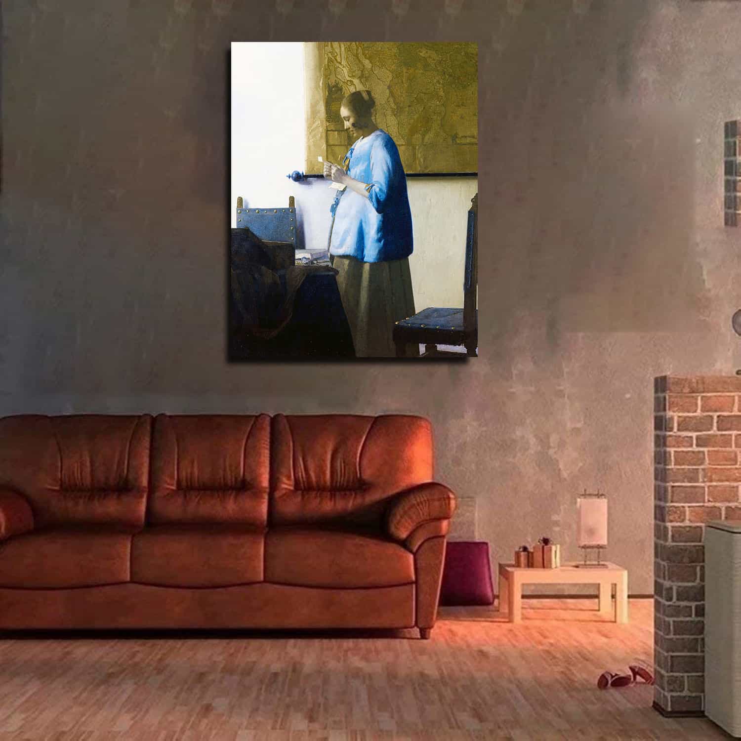 Woman Reading a Letter Canvas Art