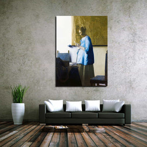 Woman Reading a Letter Canvas Art