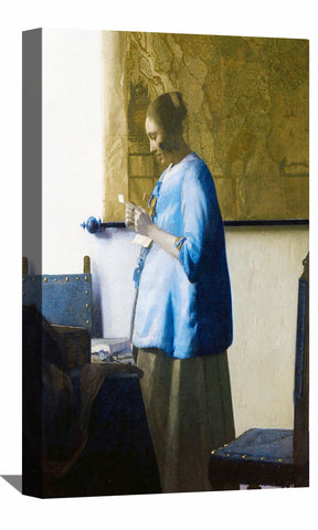 Woman Reading a Letter Canvas Art