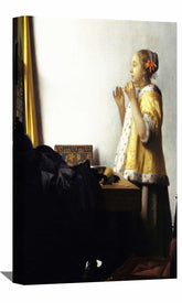Woman with a Pearl Necklace Canvas Art
