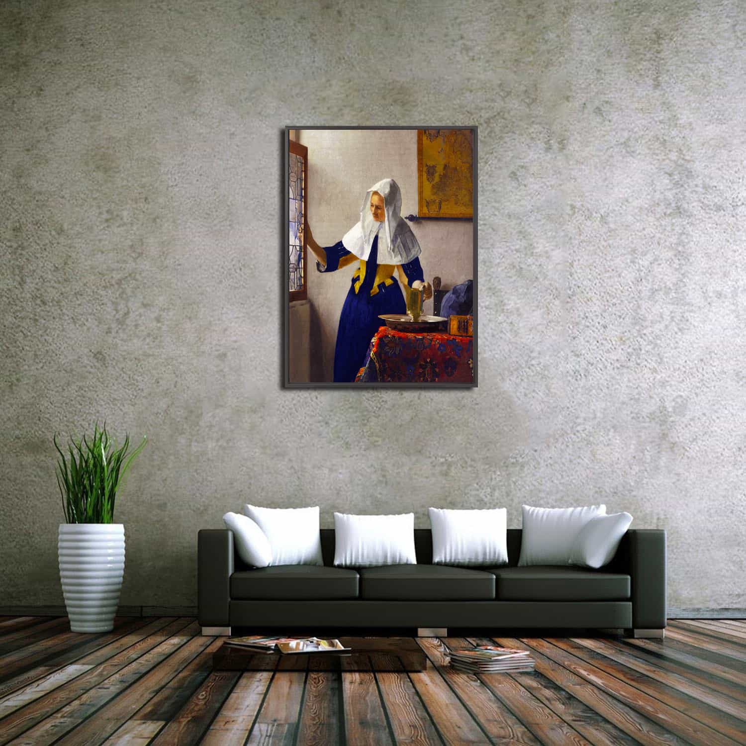 Woman with a Water Jug Canvas Art
