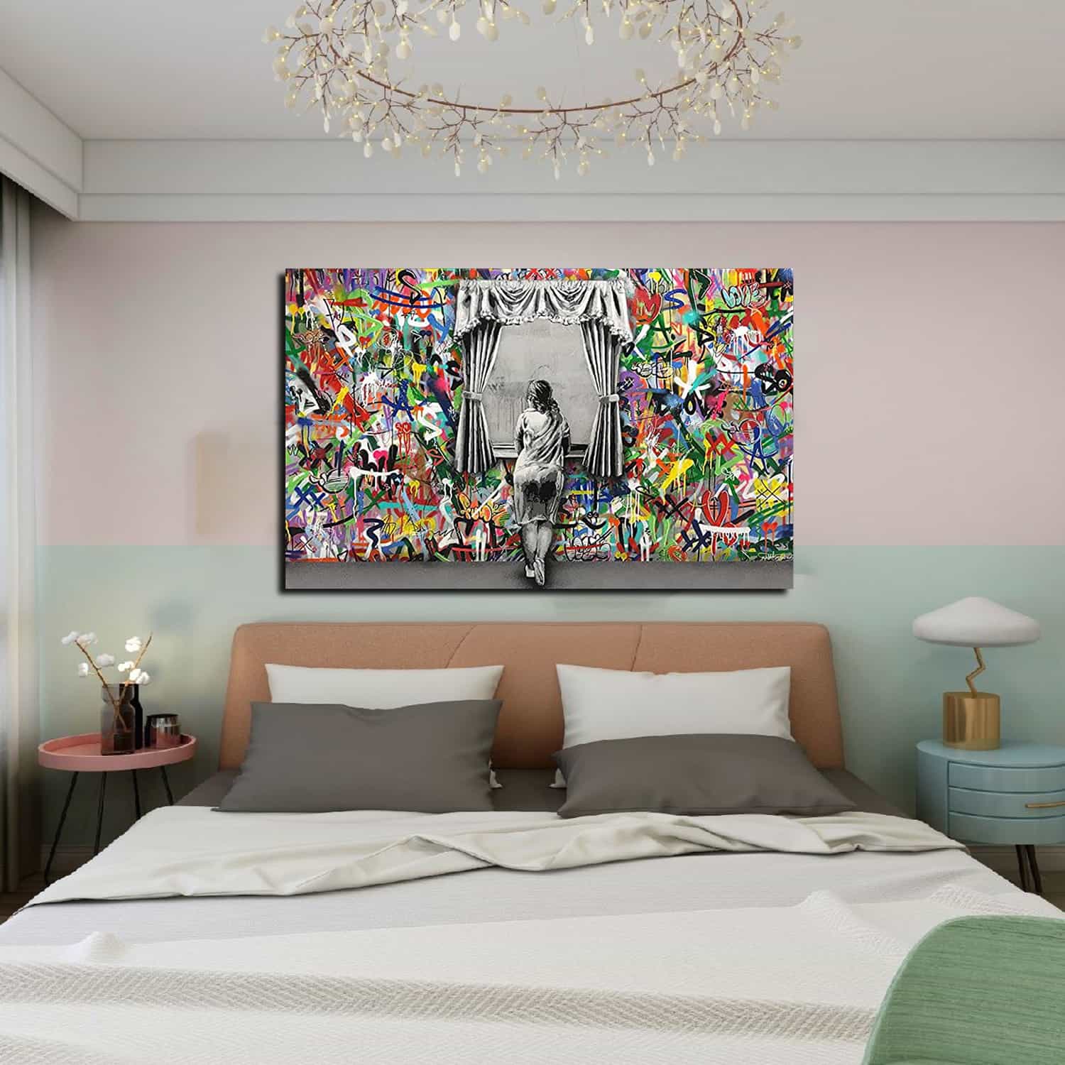 Women Window Edge Canvas Art