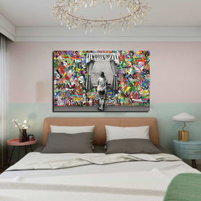 Women Window Edge Canvas Art