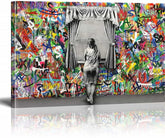 Women Window Edge Canvas Art