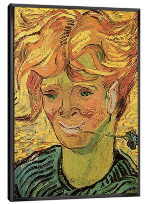 Young Man with Cornflower Canvas Art
