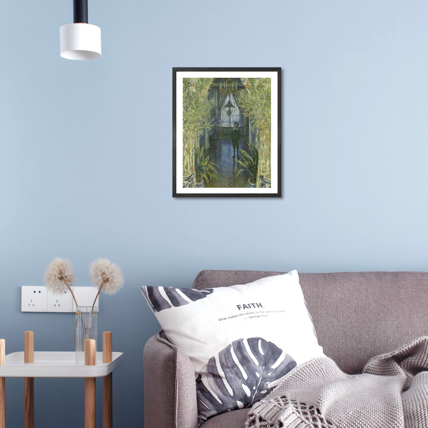 Claude Monet Wall Art A Corner Of The Apartment Poster Framed